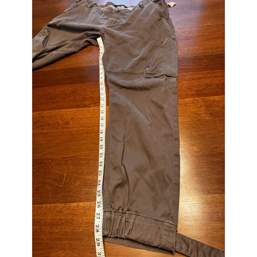 38 X 30 Du/er Live Free Adventure Pants Gray Stretch Snap Cuff Cargo - Picture 5 of 10